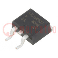Diode: Schottky rectifying; SMD; 20V; 20Ax2; D2PAK; tube
