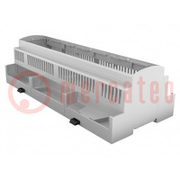 Enclosure: for DIN rail mounting; Y: 91mm; X: 213mm; Z: 62mm; grey