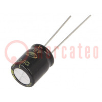 Condensator: elektrolytisch; THT; 1uF; 400VDC; Ø10x12,5mm; ±20%