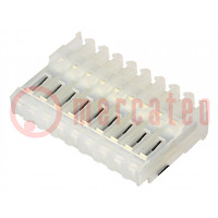 Plug; wire-board; female; PIN: 9; end connector; 2.54mm; IDC; 24AWG
