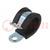 Fixing clamp; ØBundle : 15mm; W: 12mm; steel; Cover material: EPDM
