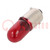Filament lamp: automotive; BA9S; red; 12V; 4W; VISIONPRO