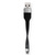 ROLINE Câble USB 3.2 Gen 1 en Silicone, A-C, M/M, noir, 11 cm