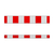 Modellbeispiel: Absperrschranke für Bau-Schrankenzaun, rot/weiß (v.o. Art. 40263, 40262)