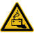 Warnschild Warnung vor Gefahren durch Batterien, Alu geprägt, Größe 200 mm DIN EN ISO 7010 W026 ASR A1.3 W026