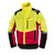 WORKY Forstschutz-Jacke Komfort pflegeleicht und formstabil in Rot/Neongelb in Größe S