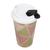 Coffee mug "PremiumPlus", pink/white