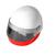 Artikelbild Pencil sharpener "Helmet", white/red