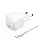 BELKIN BOOSTCHARGE CHARGEUR SECTEUR COMPACT 30 W (USB-C POWER DELIVERY, RECHARGE RAPIDE POUR APPLE IPHONE 16, SAMSUNG GALAXY S25
