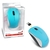 Genius NX-7000 Wireless Mouse 2.4 GHz with USB Pico Receiver Adjustable DPI levels up to 1200 DPI 3 Button with Scroll Wheel Ambidextrous Design Blue