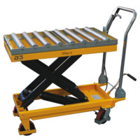 Tavole mobili con sollevamento a forbice con rulliera B-HANDLING - M92500500