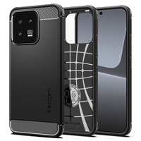 Spigen Rugged Armor telefontok 16,1 cm (6.36") Borító Fekete