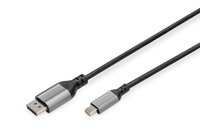 Digitus Cable adaptador DisplayPort 8K, mini-DP a DP