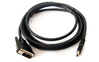 Kramer Electronics 0.20M HDMI to DVI-I M/M 0,20 m Negro