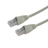 Videk Booted 24 AWG Cat5e UTP RJ45 Patch Cable Beige 0.5Mtr