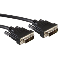 Value DVI-D/DVI-D, 2 m cable DVI Negro
