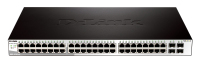 D-Link DGS-1210-52P switch Gestionado L2 Gigabit Ethernet (10/100/1000) Energía sobre Ethernet (PoE) 1U Negro, Blanco