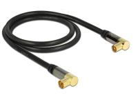 DeLOCK 88781 coax-kabel RG-6/U 1 m IEC Zwart