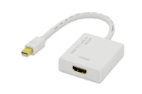 Ednet 84519 adaptador de cable de vídeo 0,2 m Mini DisplayPort HDMI Blanco