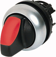 Eaton M22-WRLK-R interruptor eléctrico Interruptor de palanca acodillada Negro, Rojo, Plata