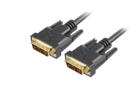 Sharkoon DVI-D/DVI-D (18+1), 1m cable DVI Negro