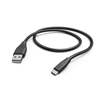 Hama 178396 USB Kabel 1,5 m USB 3.2 Gen 1 (3.1 Gen 1) USB C USB A Schwarz