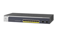 NETGEAR GS510TPP Géré L2/L3/L4 Gigabit Ethernet (10/100/1000) Connexion Ethernet, supportant l'alimentation via ce port (PoE) Noir