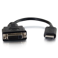 C2G HDMI® mannelijk naar Single Link DVI-D™ vrouwelijke adapterconverter dongle