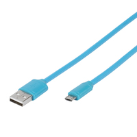 Vivanco 35817 USB-kabel 1 m USB 2.0 USB A Micro-USB B Blauw