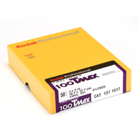 Kodak T-MAX 100 4x5" 50 black/white film