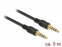 DeLOCK 85604 Audio-Kabel 5 m 3.5mm Schwarz
