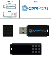 CoreParts MM00AA-3.0-032GB-LOGO USB-Stick