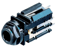 Neutrik NJ2FD-V kabel-connector 6.3mm Zwart