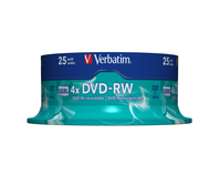Verbatim DVD-RW Matt Silver 4,7 Go 25 pièce(s)
