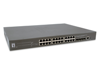 LevelOne GTP-2871 hálózati kapcsoló Vezérelt L3 Gigabit Ethernet (10/100/1000) Ethernet-áramellátás (PoE) támogatása Szürke