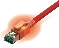 Sacon 442624,1 Netzwerkkabel Rot 1 m Cat6a S/FTP (S-STP)