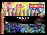 STABILO woody 3 in 1 Multicolore 10 pièce(s)