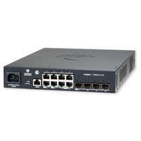 Cambium Networks cnMatrix Switch TX1012-P-AC Vezérelt L2/L3 Gigabit Ethernet (10/100/1000) Ethernet-áramellátás (PoE) támogatása Fekete