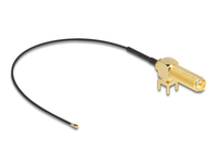 DeLOCK 12032 coax-kabel 0,15 m RP-SMA I-PEX MHF4 Zwart
