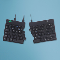 R-Go Tools Split Ergonomic keyboard R-Go Break with break software, ergonomic keyboard, QWERTY (IT), Wired, black
