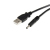 StarTech.com USB2TYPEH kabel zasilające Czarny 0,9 m USB A Barrel type H