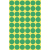 Avery Gekleurde Markeringspunten, groen, Ø 12,0 mm, permanent klevend