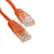 Qoltec Cat5e, UTP, 1m kabel sieciowy Pomarańczowy U/UTP (UTP)