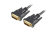 Sharkoon DVI-D/DVI-D (18+1), 1m cable DVI Negro
