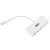 Tripp Lite U460-003-3AM 3-Port USB-C Hub with Card Reader, USB 3.x (5Gbps) Hub Ports and Card Reader Ports, White