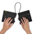 R-Go Tools Ergonomische Tastatur R-Go Split Break mit Pausensoftware, ergonomische geteilte Tastatur, QWERTY (US), kabellos, schwarz