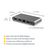 StarTech.com USB C Dock - 4K Dual Monitor HDMI Display - Mini Laptop Docking Station - 100W Power Delivery Passthrough - GbE, 2-Port USB-A Hub - USB Type-C Multiport Adapter - 3...