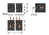 Wago 733-332/105-604/997-446 wire connector PCB Black