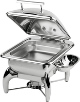 Chafing Dish GN 2/3 -GLOBE- 44 x 41 cm, H: 34 cm 5,5 Liter, Edelstahl