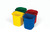Kunststoffeimer 4er-Pack aus 4,7-Liter-Desinfektionseimern – blau, rot, gelb, grün